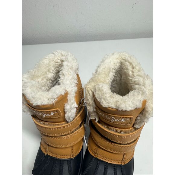 NWOT Cat & Jack Toddler Denver Winter Boots Cognac Size 7 See Description - Picture 3 of 9